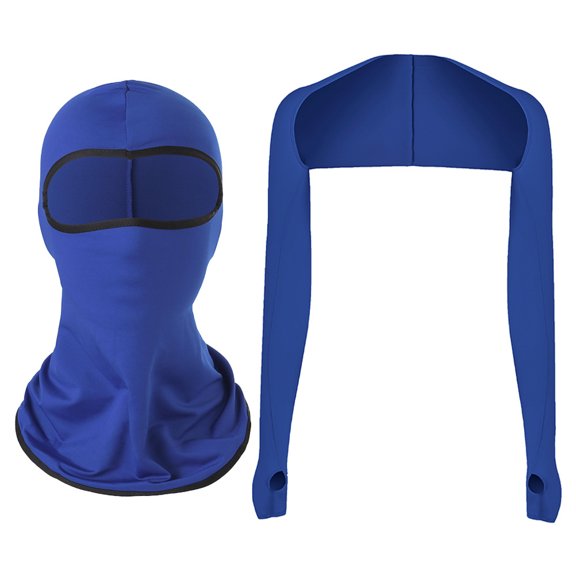 OJSFQUFP UPF Sun Protection Arm Sleeves Shawl with Face Mask Full Cover Arm Sleeve Sun Protection Comfortable for Cycle Running Swimming