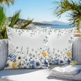 thumbnail image 5 of Outdoor Waterproof Pillow Covers Country Blue Flowers Decorative Throw Pillow Protectors for Patio Sofa Garden Couch,26x26in 2 Pack, 5 of 9