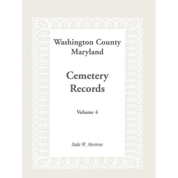 Washington County Maryland Cemetery Records