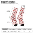 thumbnail image 4 of Goofa Amanita Red Mushroom Printed Men's Crew Socks, Soft Durable Breathable Moisture-Wicking with Odor Control Cotton socks, 4 of 9