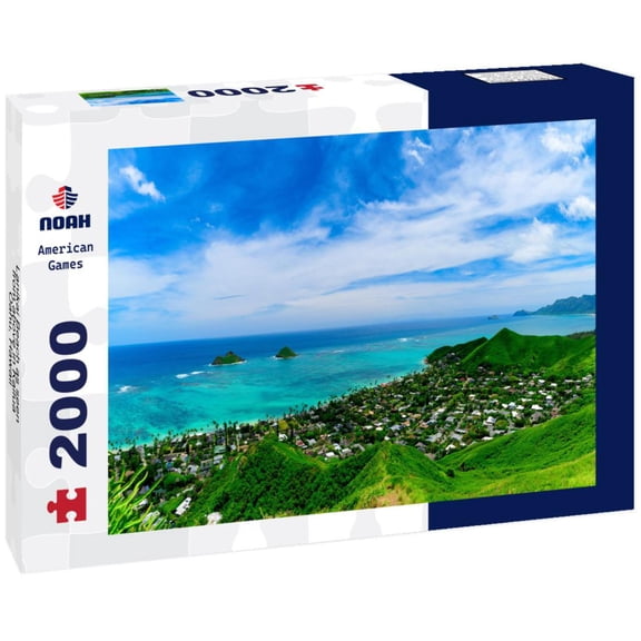 Noah Jigsaw Puzzle Lanikai Beach as seen from above in Kailua, Oahu, Hawaii 2000 pieces