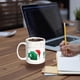 thumbnail image 5 of Taza de cerámica blanca, diseño único para café, té o agua, vajilla duradera con amplia capacidad para el desayuno y el uso diario, fácil de limpiar, 5 of 6
