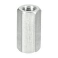 thumbnail image 1 of M14 x 2-Pitch 50mm Length Coupling Nuts, 1pcs 304 Stainless Steel Nuts, 1 of 5
