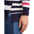 thumbnail image 4 of EV1 from Ellen DeGeneres Striped High-Low Sweater Women's, 4 of 5