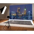 thumbnail image 1 of EREHome Polyester Fabric Night Scene Backdrop 7x5ft Photography Background City Building Bridge Street Lamps River Photo Video Studio Props Children Baby, 1 of 3
