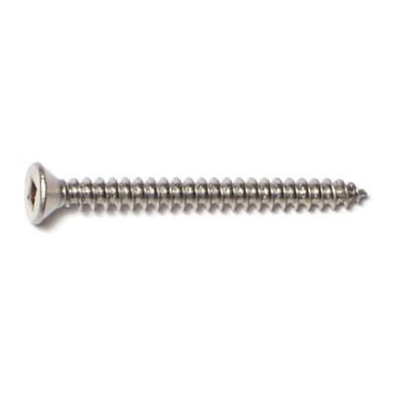 #6 x 1-1/2" 18-8 Stainless Square Flat Sheet Metal Screws SMSFSS-310 (25 pcs.)