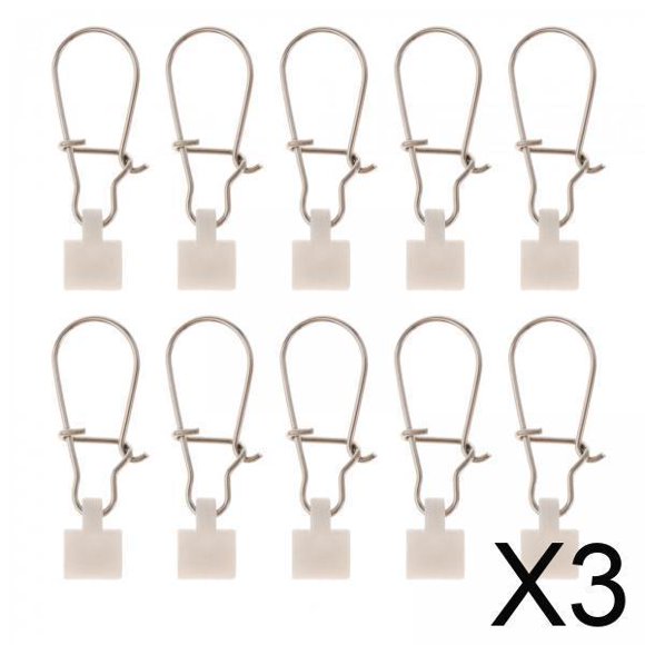 Colaxi 3x10 Pieces Fishing Line Sinker Slides Fishing Tackle Sinker Weights Connector White