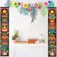 thumbnail image 3 of Bearachild Door Banner Wall Hanging for Hawaiian Party Cookout Luau Decoration Kits de decoración para fiestas, 3 of 6