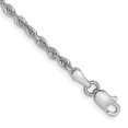 thumbnail image 1 of Quality Gold WQT018-9 14K White Gold 9 in. 2.25 mm Diamond-Cut Quadruple Rope Chain Anklet, 1 of 1