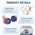 thumbnail image 6 of Electric Garlic Chopper, 2026 New Mini Portable Veggie Chopper Garlic Grinder Masher Onion Chopper, Rechargeable Wireless Food Processor for Garlic Onion Ginger Chili Vegetables Meat (Blue), 6 of 9