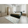 thumbnail image 5 of Ahgly Company Machine Washable Indoor Rectangle Contemporary White Gold Area Rugs, 8' x 12', 5 of 7