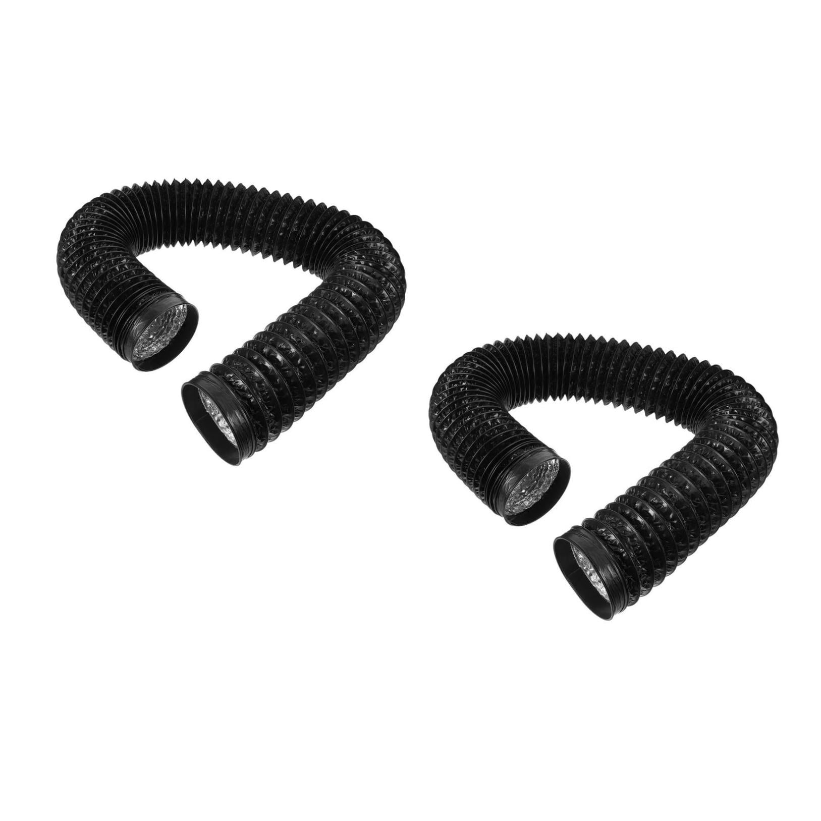 Worgeous 2pcs Flexible Dryer Vent Hose Ventilation Air Hose Flexible Ducting Aluminum Ducting Protection For Heating Cooling Ventilation Exhaust