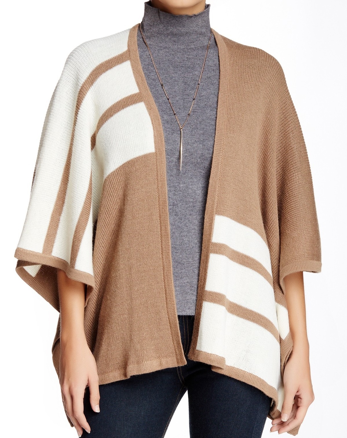 Brochu Walker Brochu Walker NEW Beige Colorblock Womens One Size