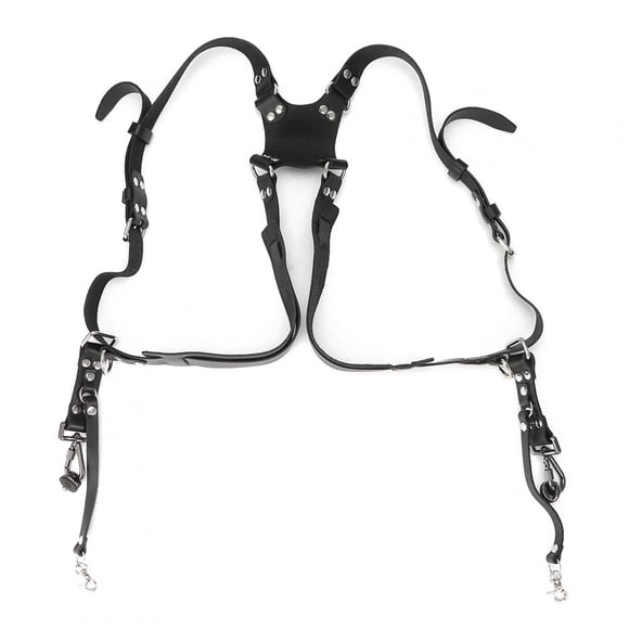 Cinturón de hombro para cámara, correa de cámara Accesorios de fotografía dobles de cuero Correa de hombro de cuero para cámara optimizada para la excelencia