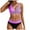 Purple, variant on Cathalem Two Piece Swimsuit for Women High Waisted Push Up Cheeky Drawstring Two Piece Bathing Suit (Light Green,M)
