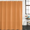 thumbnail image 1 of Pumpkin Orange Bathroom Shower Curtains with 12 Hooks Polyester Waterproof Shower Curtain for Stalls and Bathtubs Autumn Solid Color Farmhouse Fall Decorative Bathroom Privacy Curtain 72x84 Inches, 1 of 3