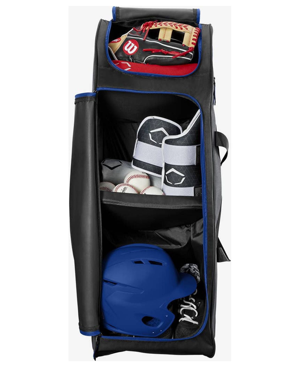 DeMarini Momentum 2.0 Wheeled Baseball Equipment Bag, Victory Blue 