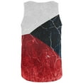 thumbnail image 2 of Czech Republic Flag Distressed Grunge All Over Mens Tank Top Multi SM, 2 of 2