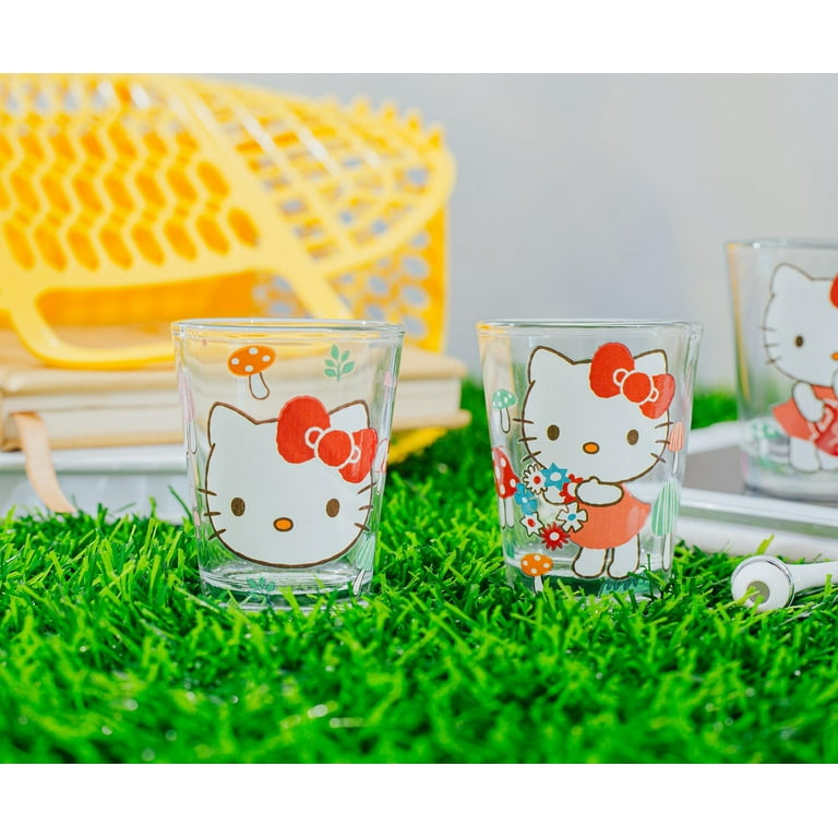 Sanrio Hello Kitty Mushrooms 2-Ounce Mini Shot Glasses | Set of 4