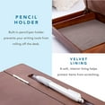 thumbnail image 3 of Schoolhouse Lap Desk with Storage Compartments - Acacia Wood - Java - Style No. 45072, 3 of 7