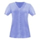thumbnail image 4 of ICHUANYI Clearance Women's Solid Color Fashion Casual V-Neck Short Sleeve Lace Top Blouse(Light Blue, S) ICHUANYI WER2023081115951, 4 of 4