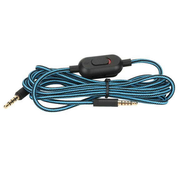 SHENMO Gaming Headset Cable Woven Earphone Cord with Volume Control and Mute Switch for Logitech G Pro G Pro X G433 G233 Blue