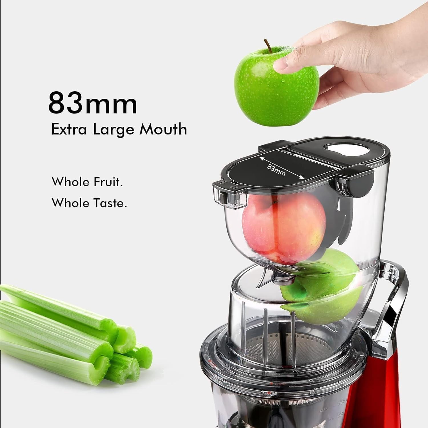  SiFENE Compact Cold Press Juicer, Single-Serve Slow Masticating  Juicer for Small Families, Easy to Clean, Anti-Clog, Quiet Motor, Safe for  Kids, BPA Free for Minimalist Kitchens: Home & Kitchen