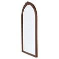 thumbnail image 6 of Gzxs Brown Arched Wall Mirror, 23"x42" Carved Elegant Farmhouse Bathroom Mirror with Ornate Frame, Baroque Inspired Home Decor for Vanity Bedroom Entryway, 6 of 7