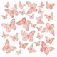 thumbnail image 1 of Decoraciones de Mariposas, 48 Piezas, 3 Estilos y 3 Tamaños Cada , Decoración de y Pasteles, Accesorios de Fiesta, Arte de Pared 3D en Rosa, 1 of 5