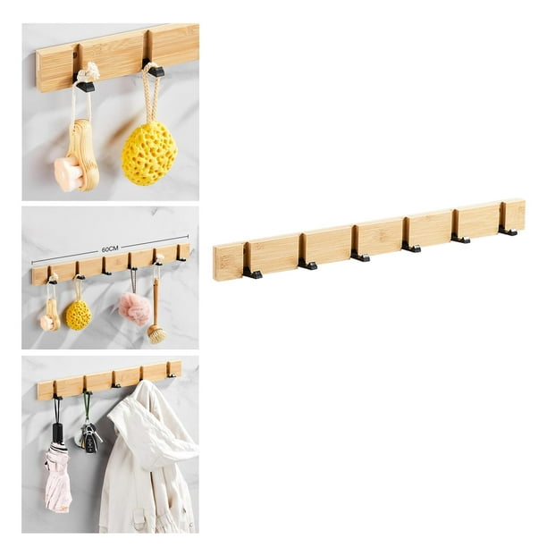 Foldable Towel Hanger Wall Hooks Coat Clothing Holder Bathroom