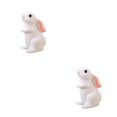 thumbnail image 2 of Toystoory Adorno de conejo, estatua de conejito, interesante adorno DIY, figurita de conejito para el hogar, , balcón, patios, césped tipo 4 tipo 4 2Conjunto, 2 of 6