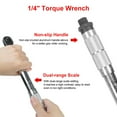 thumbnail image 4 of Adjustable 5-25Nm Ratcheting Torque Wrench 1/4" Drive Click Spanner Tool in Case, 4 of 5