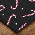 thumbnail image 2 of Mohawk Home Prismatic Candy Canes Black Contemporary Theme Christmas Precision Printed Scatter, 2'6"x4'2", Black, 2 of 6