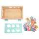 thumbnail image 1 of Clasificador de formas para niños pequeños Proceso de transferencia de calor Patrón de doble cara Inercia Deslizamiento Forma Cubo de clasificación Juguetes de clasificación de aprendizaje, 1 of 9