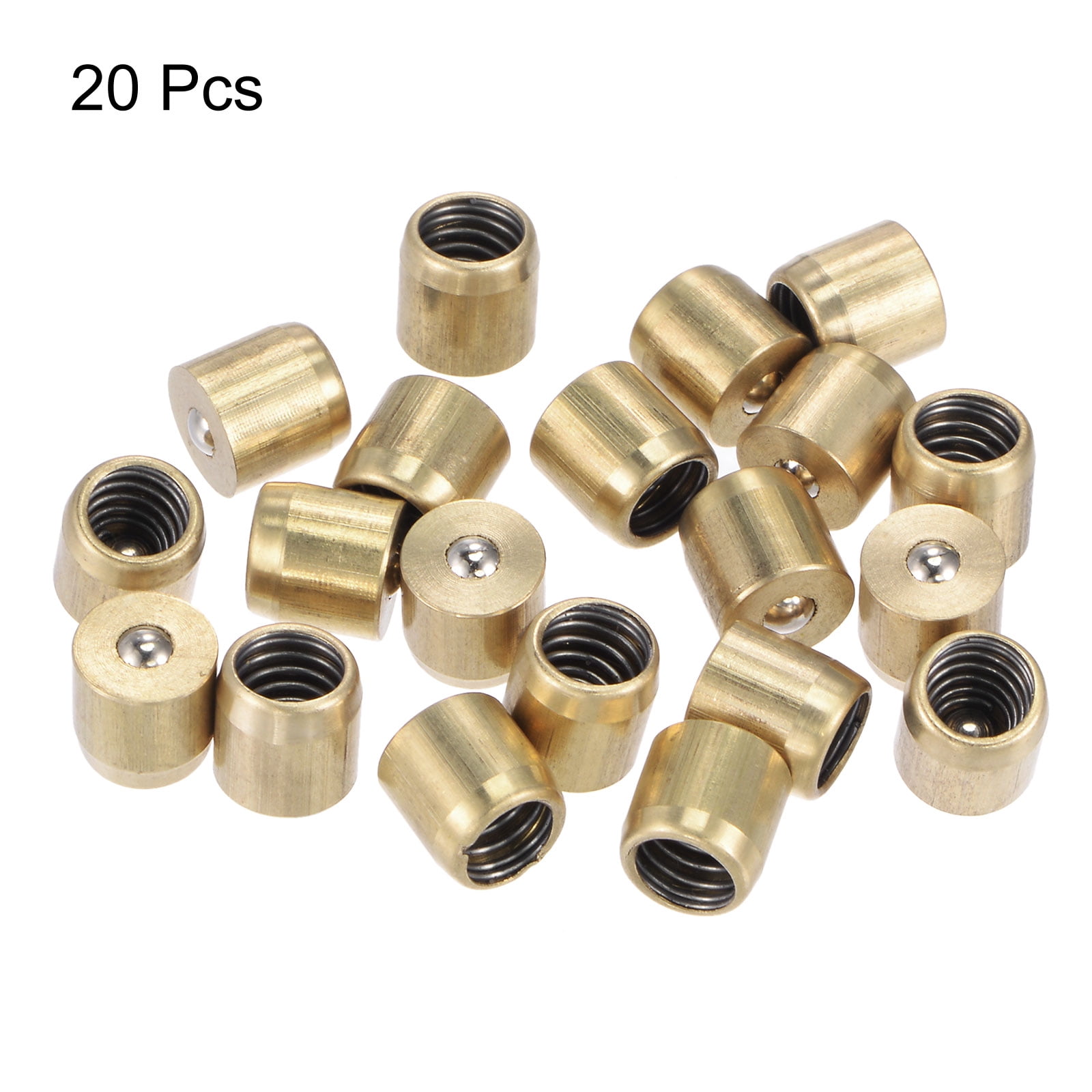 Unique Bargains Brass Push Button Grease Oil Cup Balls Oiler 8x8mm