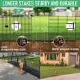 thumbnail image 3 of Panels Garden Fence Dog Fence Outdoor For Yard in H x .ft L Rustproof Metal Fencing with Ground Stakes | No Dig Animal Proof Containment for Pets/Rabbits | Durable Patio Security, 3 of 9