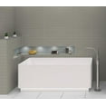 thumbnail image 3 of Teva Grove Gray 3-in. x 15-in. Brick Joint Stacked Subway Glossy Porcelain Wall and Floor Tile, 3 of 5