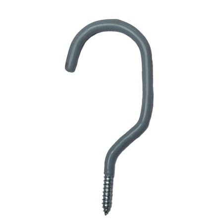 Basics, Bike hook, Vinyl Coated, Grey, 5/16" Pack of 10