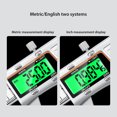 thumbnail image 4 of Calibrador Vernier 0-150 mm 0,1 mm Micrómetro de medición Calibre de acero inoxidable Apagado automático reiniciable Medición operada por batería mm / pulgada Tipo 2 Inevent TO000976-03B, 4 of 7