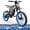 GT600 Black-7500W-72V/30Ah, variant on BIBUFF GT600 Electric Dirt Bike for Adults, 7500W Peak Motor 55MPH, 72V 30Ah Battery 80+ Miles Range, Full Suspension Hydraulic Brakes, 19"/17" Tires, Off-Road e-Motorcycle UL2849