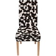 thumbnail image 5 of Marble Geometric Lines and Cubes Black and White Marbling Surface Modern Luxurious Chair Covers Set of 6 Decorative Seat Slipcovers Removable for Dining Room, 5 of 5