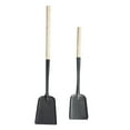 thumbnail image 4 of UPGRATOR 2Pcs Shovel for Fireplace Ash Removal Coal Scooping Metal Wood Square Design Home Use, 4 of 7