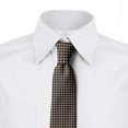 thumbnail image 2 of Retro Necktie, Halftone Inspired Polka Dots, Dress Tie, 3.7", Dark Taupe and Champagne, by Ambesonne, 2 of 3