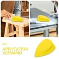 thumbnail image 4 of WEUVEB 1Set Triangular Circular Manual Sanding Block Sander Pad for Diy Enthusiasts Woodworkers, 4 of 5