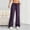 Purple, variant on BRGZLK Womens Plaid Pants Trendy Elastic Waist Stretch Soft Comfy Wide Leg Pants with Drawstring and Pocket Wear Outside Long Pants Red XL