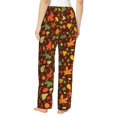 thumbnail image 3 of Pajama Pants Women, Autumn Leaves Sweatpants Soft Sleep Lounge Pants, Casual PJ Bottoms Pants with Pockets, 3 of 5
