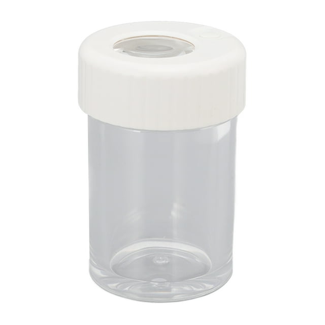Magnifying Lighted Jars, Multipurpose Acrylic Shell Compact USB Charging Port Magnifying Jar for Home White,Black,Purple