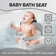 thumbnail image 2 of Asiento de baño para bebés EASYFORALL para bebés de 6 meses o más, color gris, 2 of 5