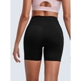 thumbnail image 3 of RUNNING GIRL Women’s High Waisted Biker Shorts with Side Pockets, Tummy Control Stretch Workout Shorts for Yoga Gym Running, 3 of 6