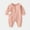 Pink, variant on Trendy Girls Bodysuits Jumpsuit Long Sleeve Zipper Romper for Baby Fashionable Comfort and Style